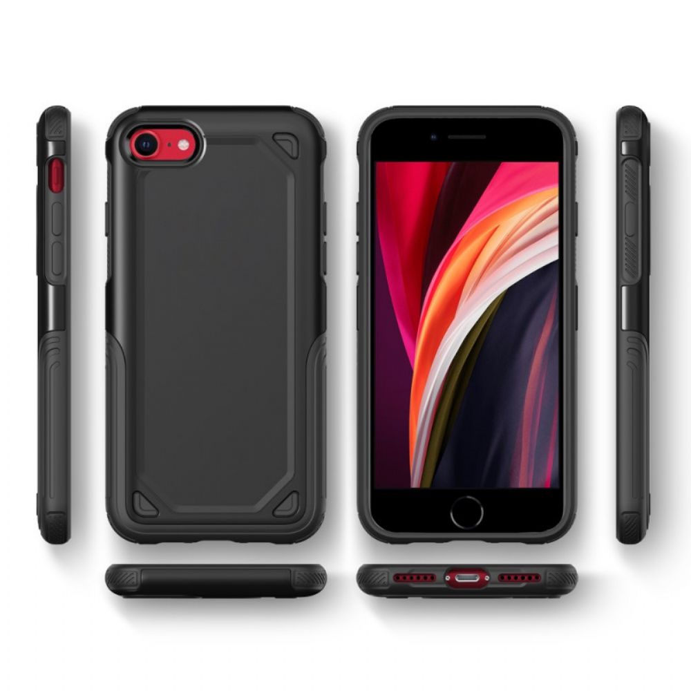 Telefoonhoesje voor iPhone SE 3 / SE 2 / 8 / 7 Stijf Metaaleffect