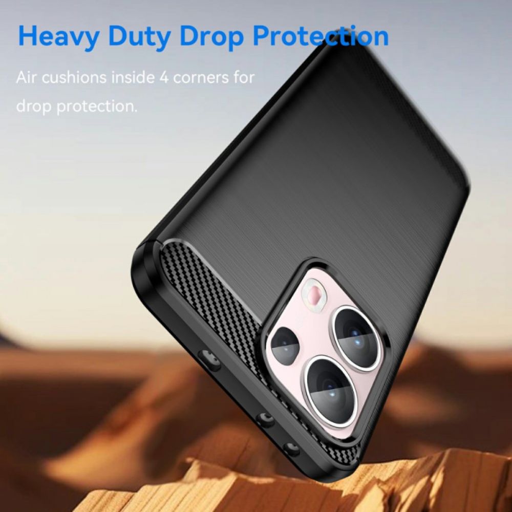 Cover Hoesje Oppo Reno 13 Pro 5g Telefoonhoesje Geborsteld Koolstofvezel