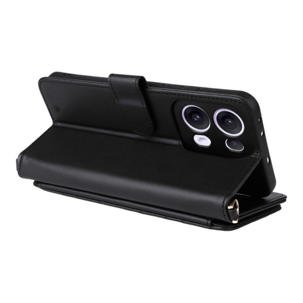 Folio-hoesje Oppo Reno 13 Pro 5g Telefoonhoesje Schouderband Met Retro Design