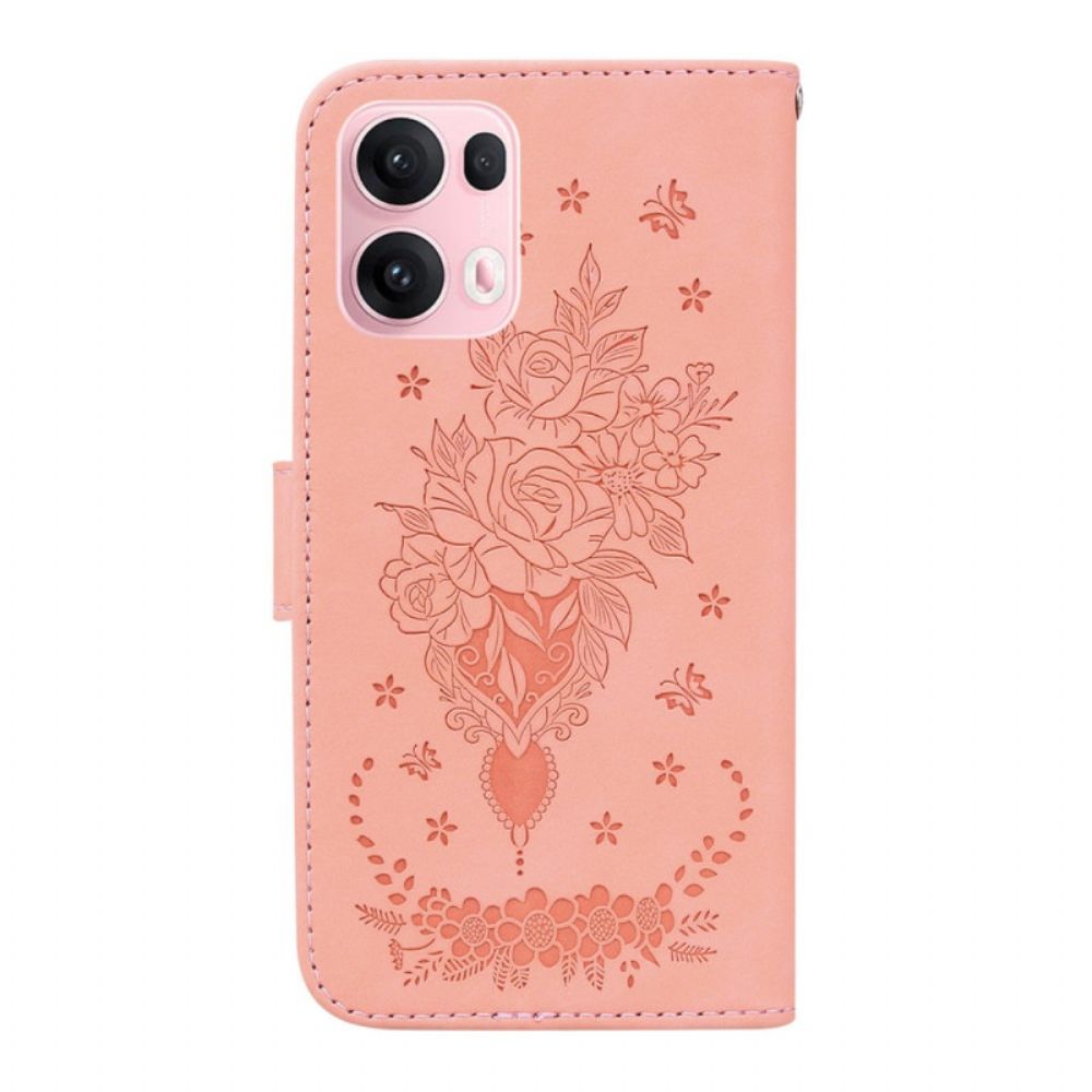 Leren Hoesje Oppo Reno 13 Pro 5g Rozen