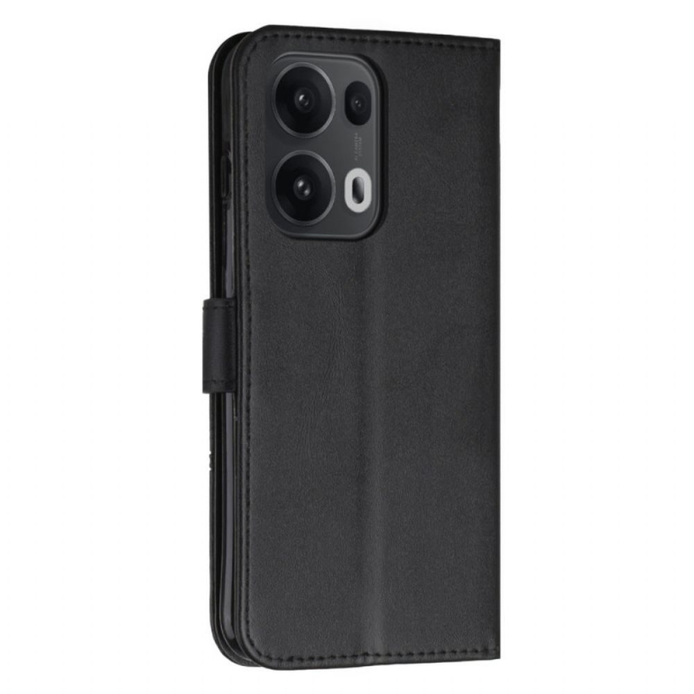 Leren Hoesje Voor Oppo Reno 13 Pro 5g Designlijnen