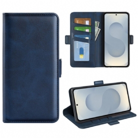 Bescherming Hoesje Samsung Galaxy S25 5g Edge Dubbele Magnetische Sluiting