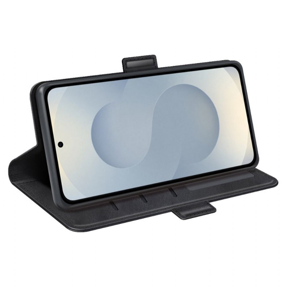 Bescherming Hoesje Samsung Galaxy S25 5g Edge Dubbele Magnetische Sluiting