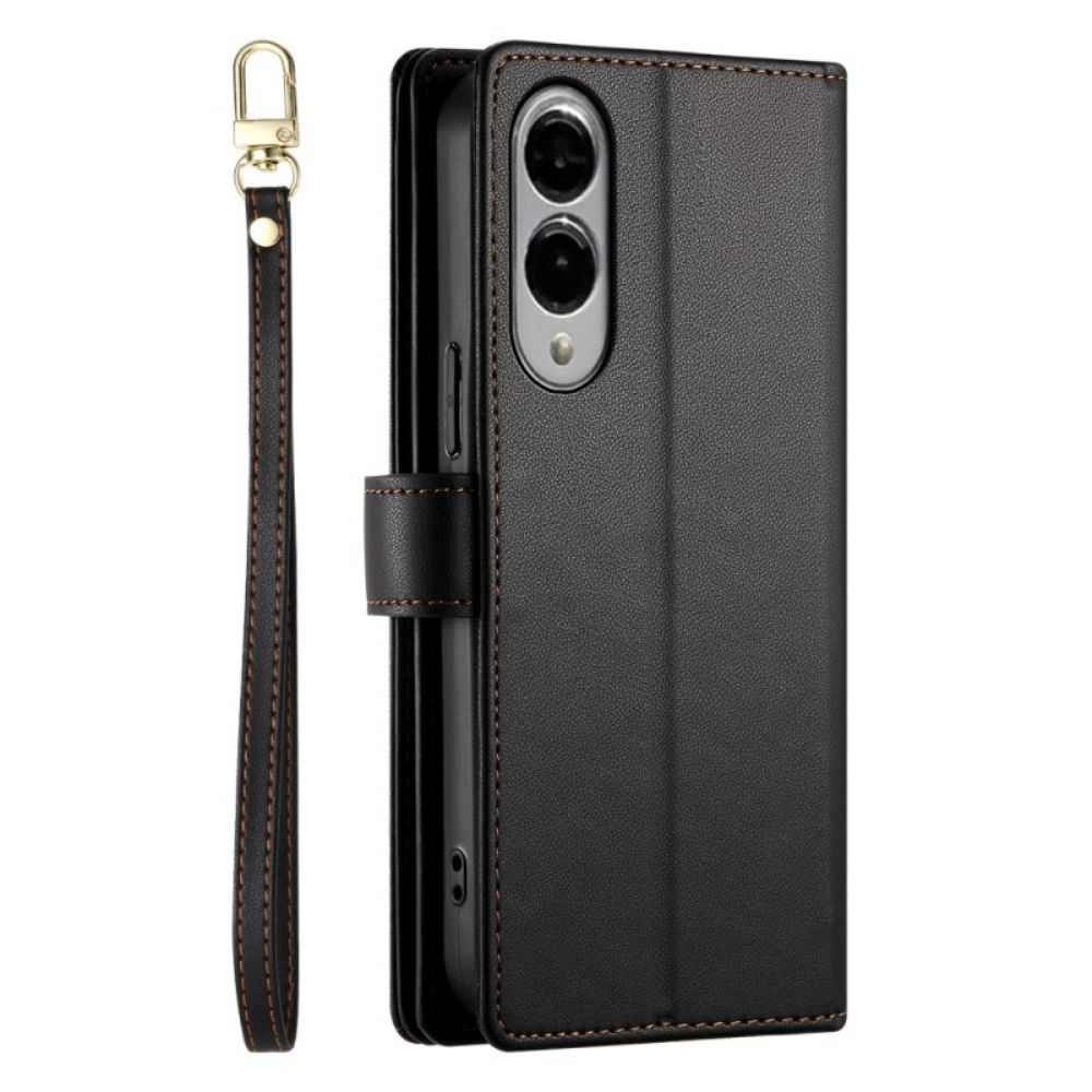 Bescherming Hoesje Samsung Galaxy S25 5g Edge Portemonnee Met Bandjes