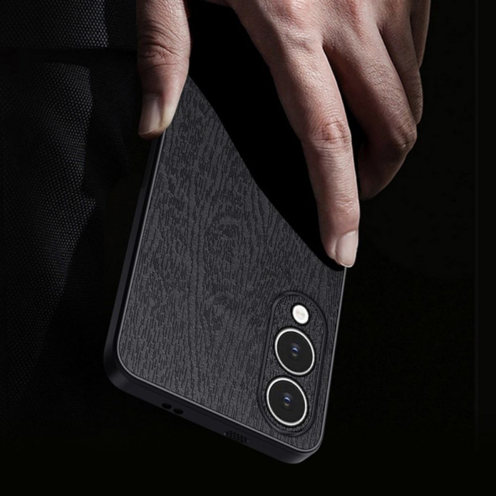 Case Hoesje Samsung Galaxy S25 5g Edge Telefoonhoesje Azns Houteffect