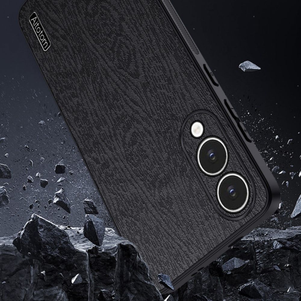 Case Hoesje Samsung Galaxy S25 5g Edge Telefoonhoesje Azns Houteffect