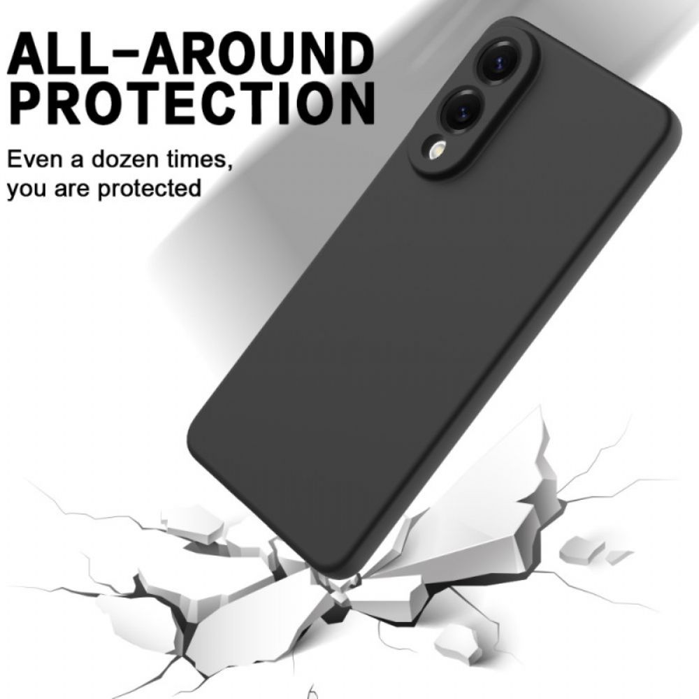 Case Hoesje Samsung Galaxy S25 5g Edge Telefoonhoesje Vloeibare Siliconen