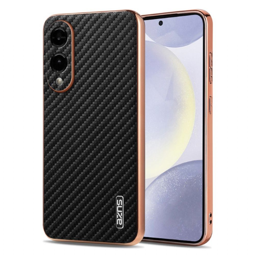 Cover Hoesje Samsung Galaxy S25 5g Edge Telefoonhoesje Azns Koolstofvezeltextuur