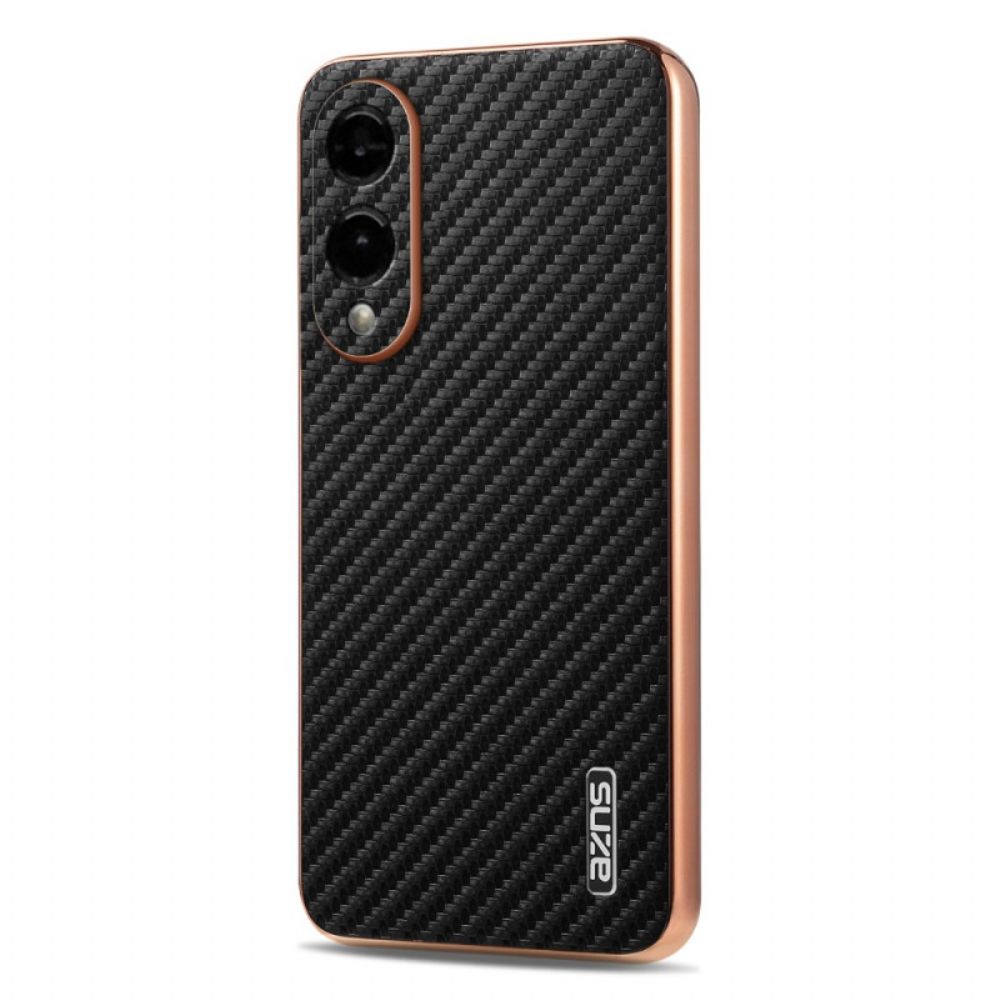 Cover Hoesje Samsung Galaxy S25 5g Edge Telefoonhoesje Azns Koolstofvezeltextuur