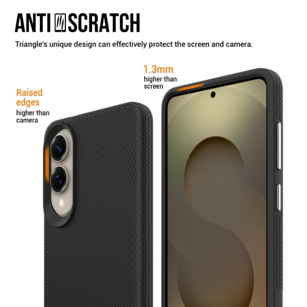 Cover Hoesje Samsung Galaxy S25 5g Edge Telefoonhoesje Chromen Knoppen