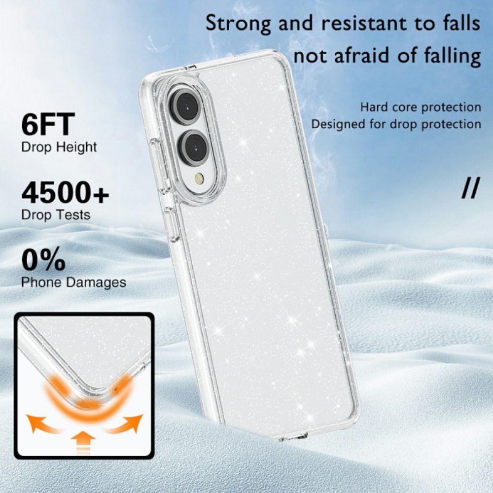 Cover Hoesje Samsung Galaxy S25 5g Edge Telefoonhoesje Glitter