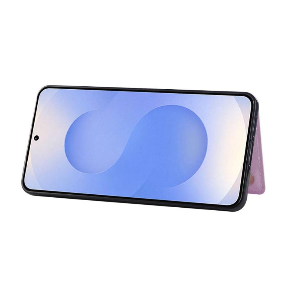 Cover Hoesje Samsung Galaxy S25 5g Edge Telefoonhoesje Kaarthouder Met Bloemenmotief