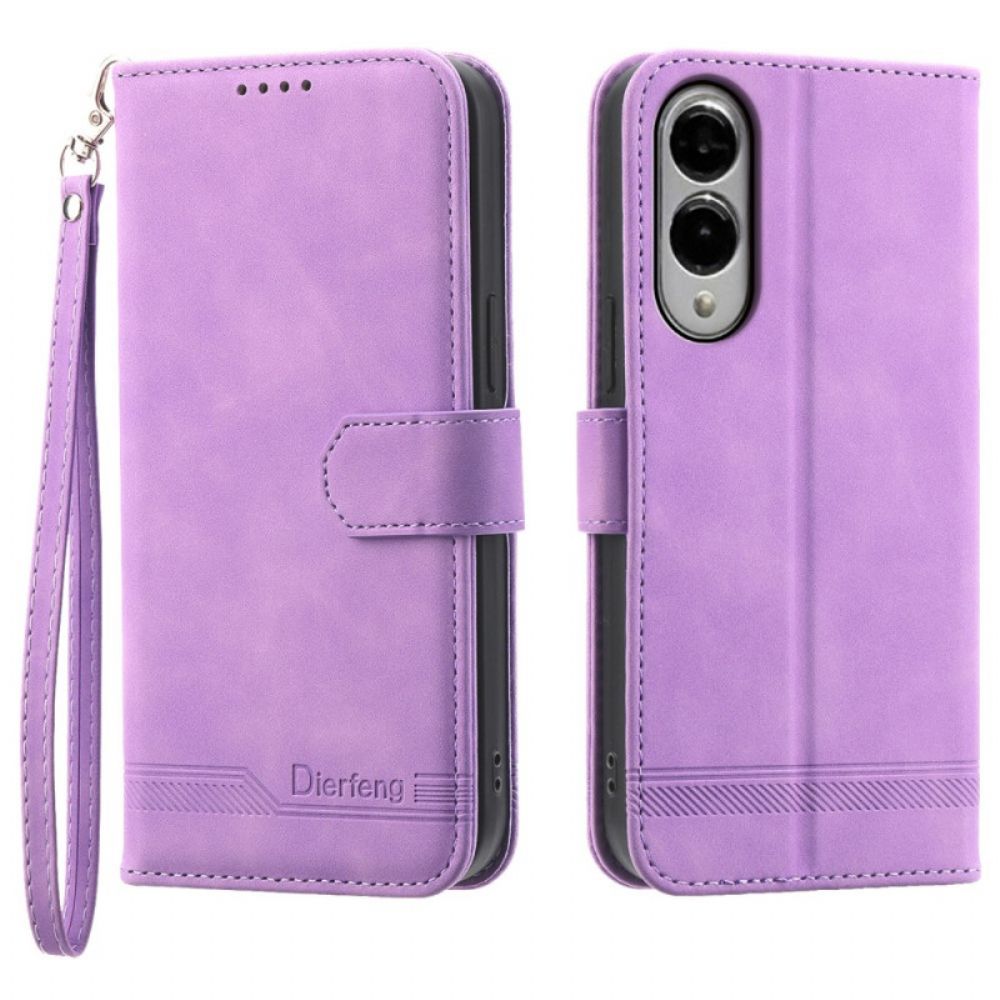 Flip Case Leren Samsung Galaxy S25 5g Edge Dierfeng