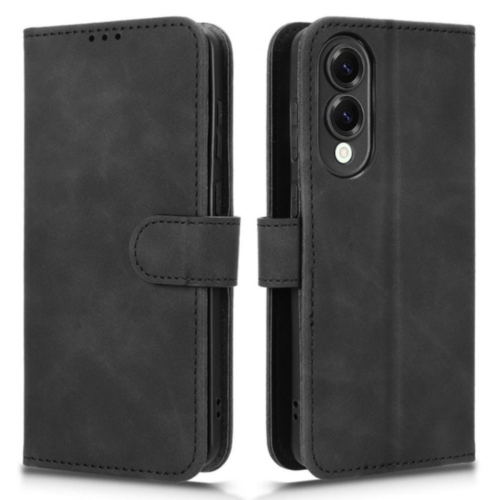 Flip Case Leren Samsung Galaxy S25 5g Edge Suède-effect