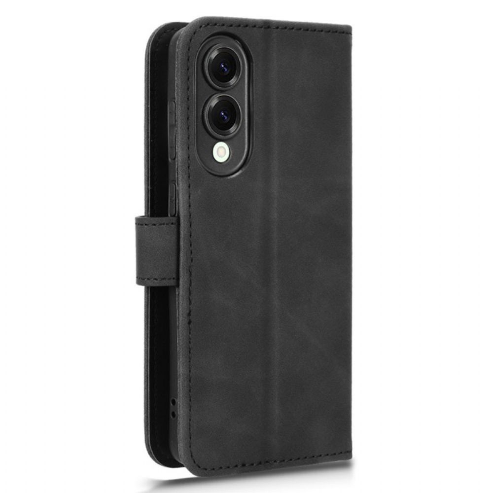 Flip Case Leren Samsung Galaxy S25 5g Edge Suède-effect