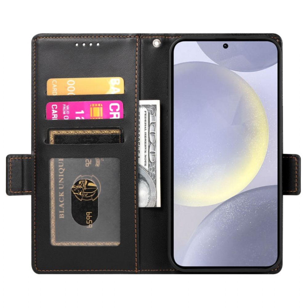 Flip Case Leren Samsung Galaxy S25 5g Edge Veelzijdig Design