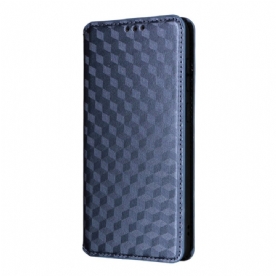 Folio-hoesje Samsung Galaxy S25 5g Edge 3d-kubussen Bescherming Hoesje