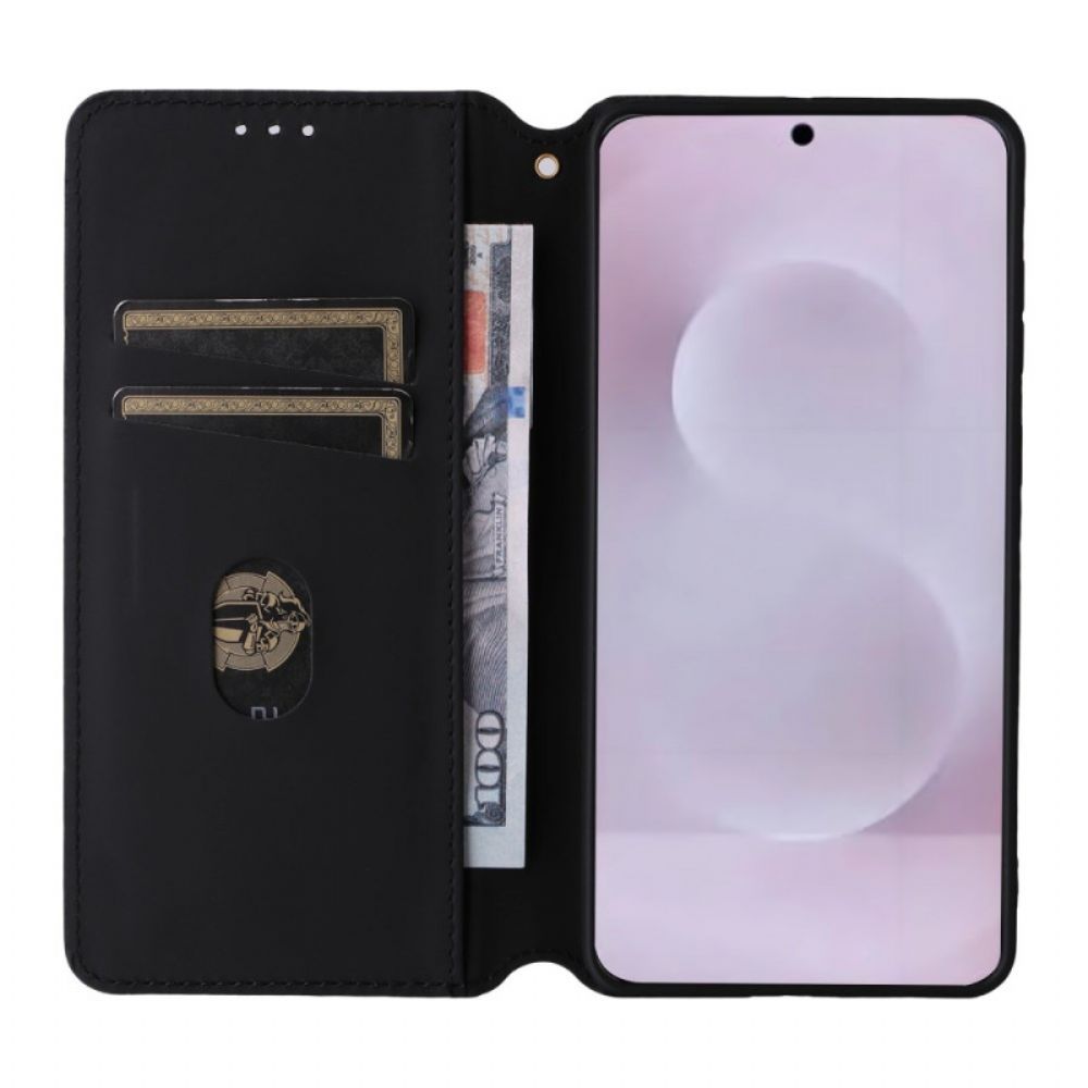 Folio-hoesje Samsung Galaxy S25 5g Edge 3d-kubussen Bescherming Hoesje