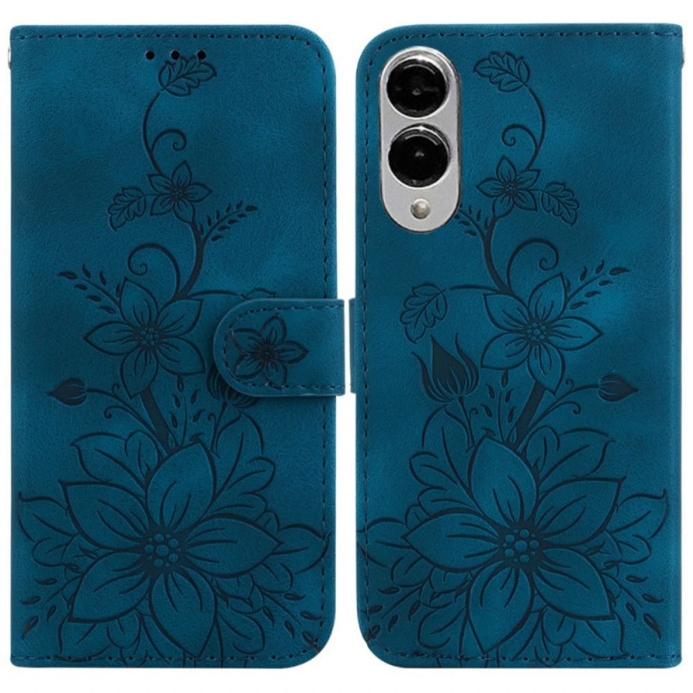 Folio-hoesje Samsung Galaxy S25 5g Edge Bloemenprint