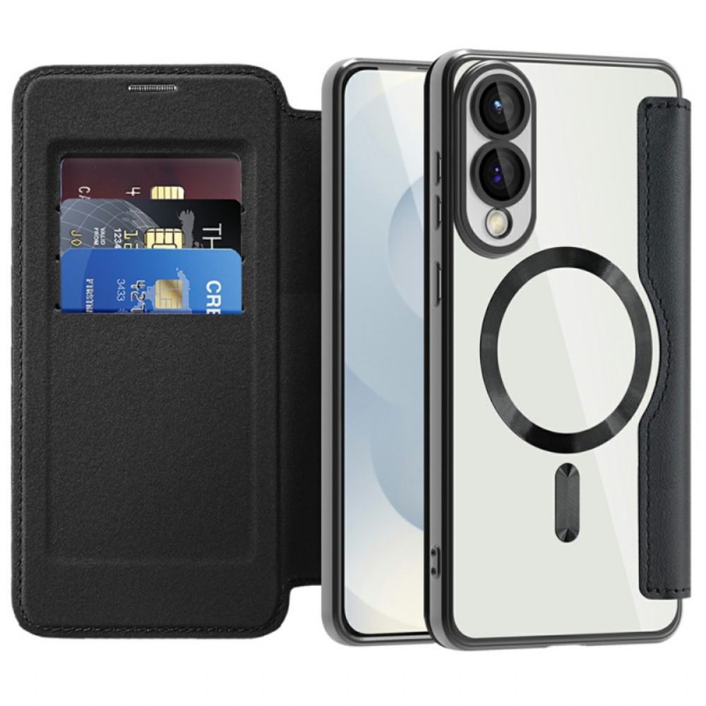 Folio-hoesje Samsung Galaxy S25 5g Edge Magsafe-compatibel Met Rfid-blokkering Bescherming Hoesje