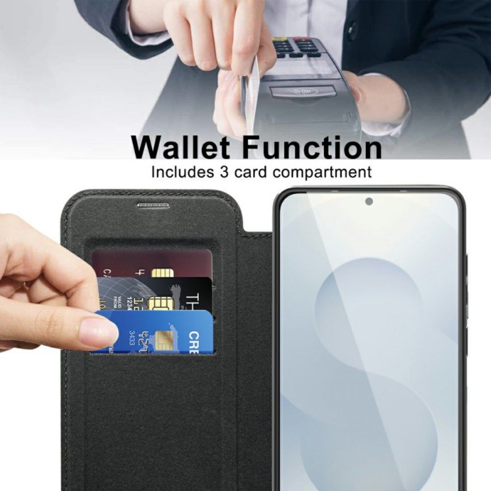 Folio-hoesje Samsung Galaxy S25 5g Edge Magsafe-compatibel Met Rfid-blokkering Bescherming Hoesje