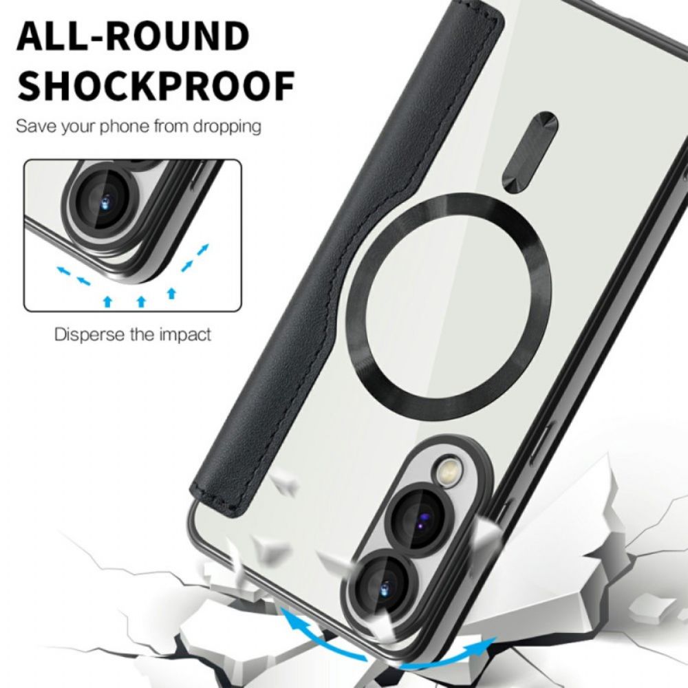 Folio-hoesje Samsung Galaxy S25 5g Edge Magsafe-compatibel Met Rfid-blokkering Bescherming Hoesje