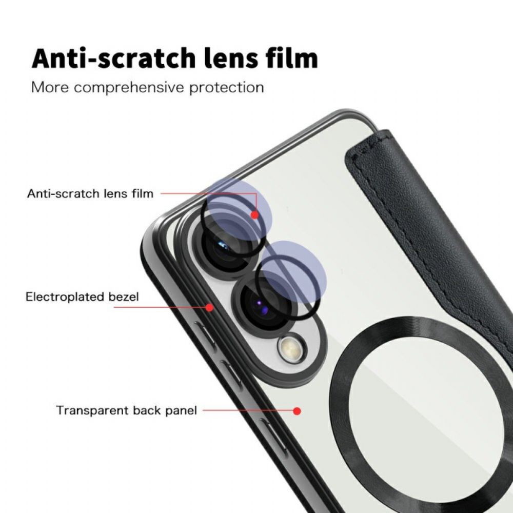 Folio-hoesje Samsung Galaxy S25 5g Edge Magsafe-compatibel Met Rfid-blokkering Bescherming Hoesje