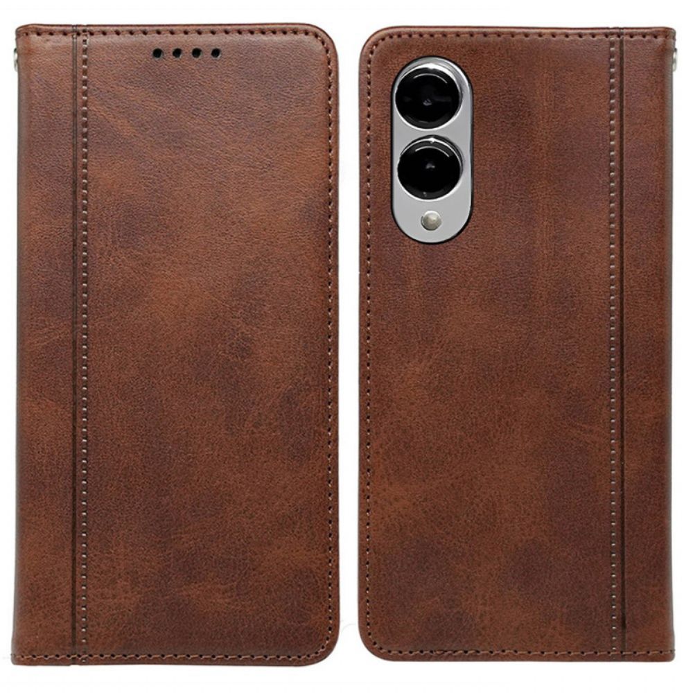 Folio-hoesje Samsung Galaxy S25 5g Edge Premium Vintage