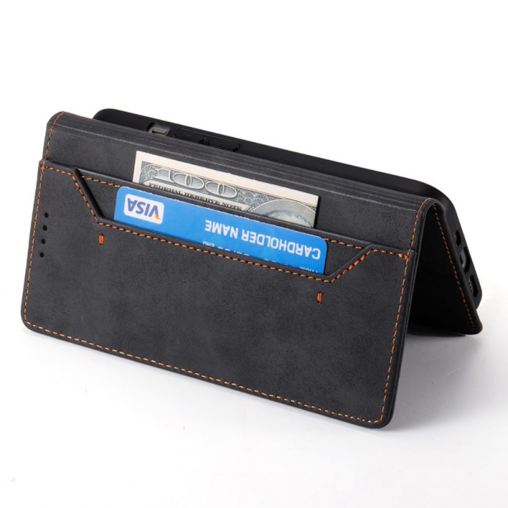 Folio-hoesje Samsung Galaxy S25 5g Edge Rfid-blokkerend Kunstleer Bescherming Hoesje