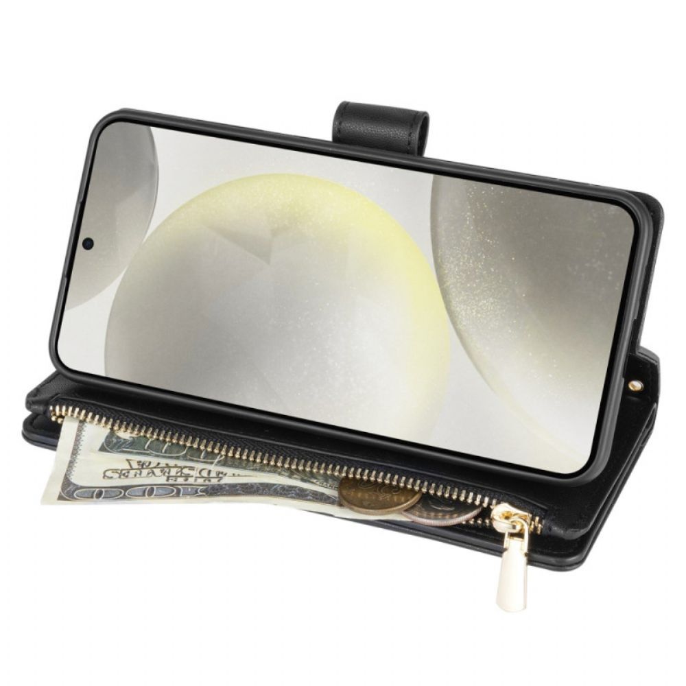 Folio-hoesje Samsung Galaxy S25 5g Edge Telefoonhoesje Gewatteerde Portemonnee