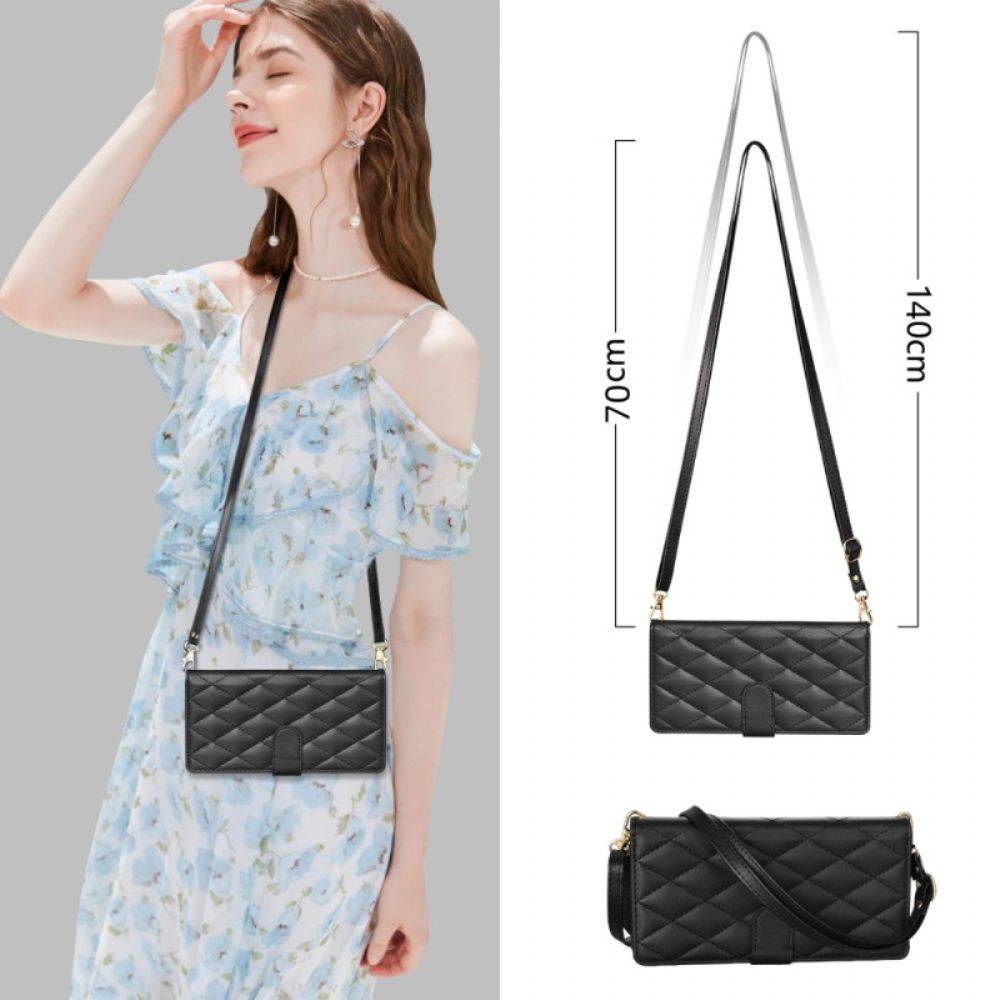 Folio-hoesje Samsung Galaxy S25 5g Edge Telefoonhoesje Gewatteerde Portemonnee