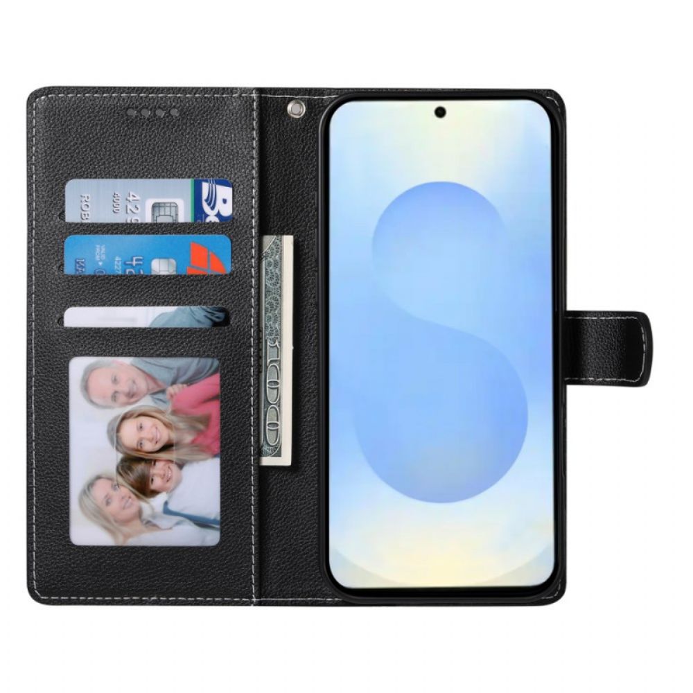 Folio-hoesje Samsung Galaxy S25 5g Edge Telefoonhoesje Kunstleer