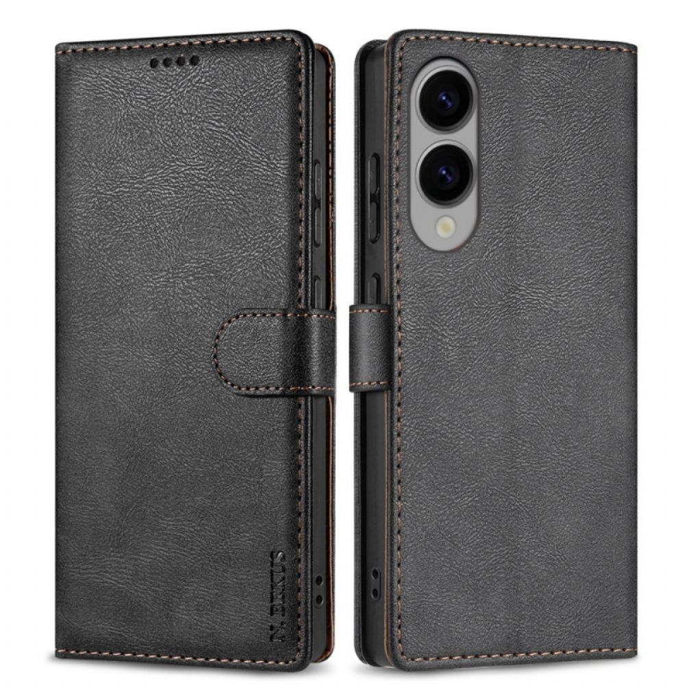 Folio-hoesje Samsung Galaxy S25 5g Edge Telefoonhoesje N.bekus Vintage Stijl