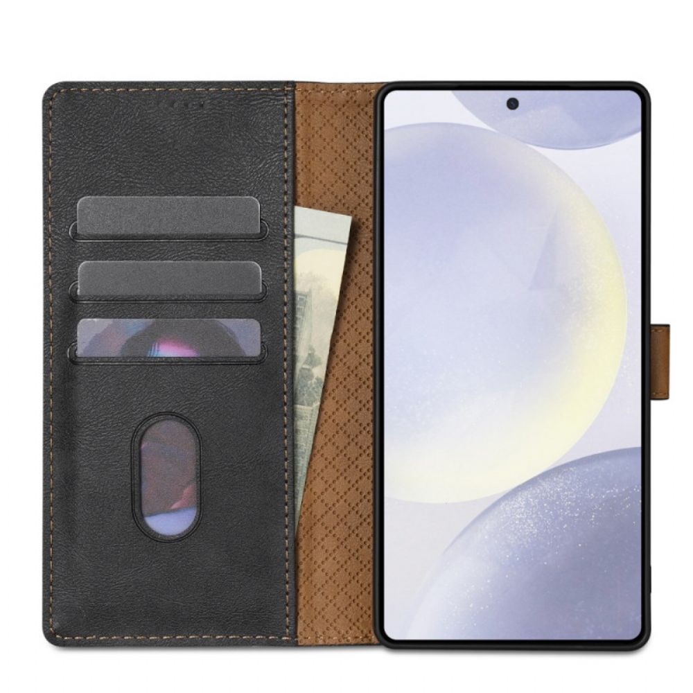 Folio-hoesje Samsung Galaxy S25 5g Edge Telefoonhoesje N.bekus Vintage Stijl