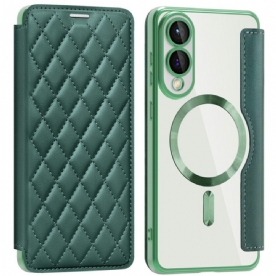 Folio-hoesje Voor Samsung Galaxy S25 5g Edge Gewatteerd Magsafe-compatibel