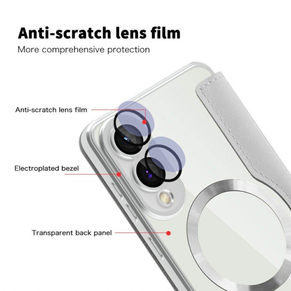 Folio-hoesje Voor Samsung Galaxy S25 5g Edge Gewatteerd Magsafe-compatibel