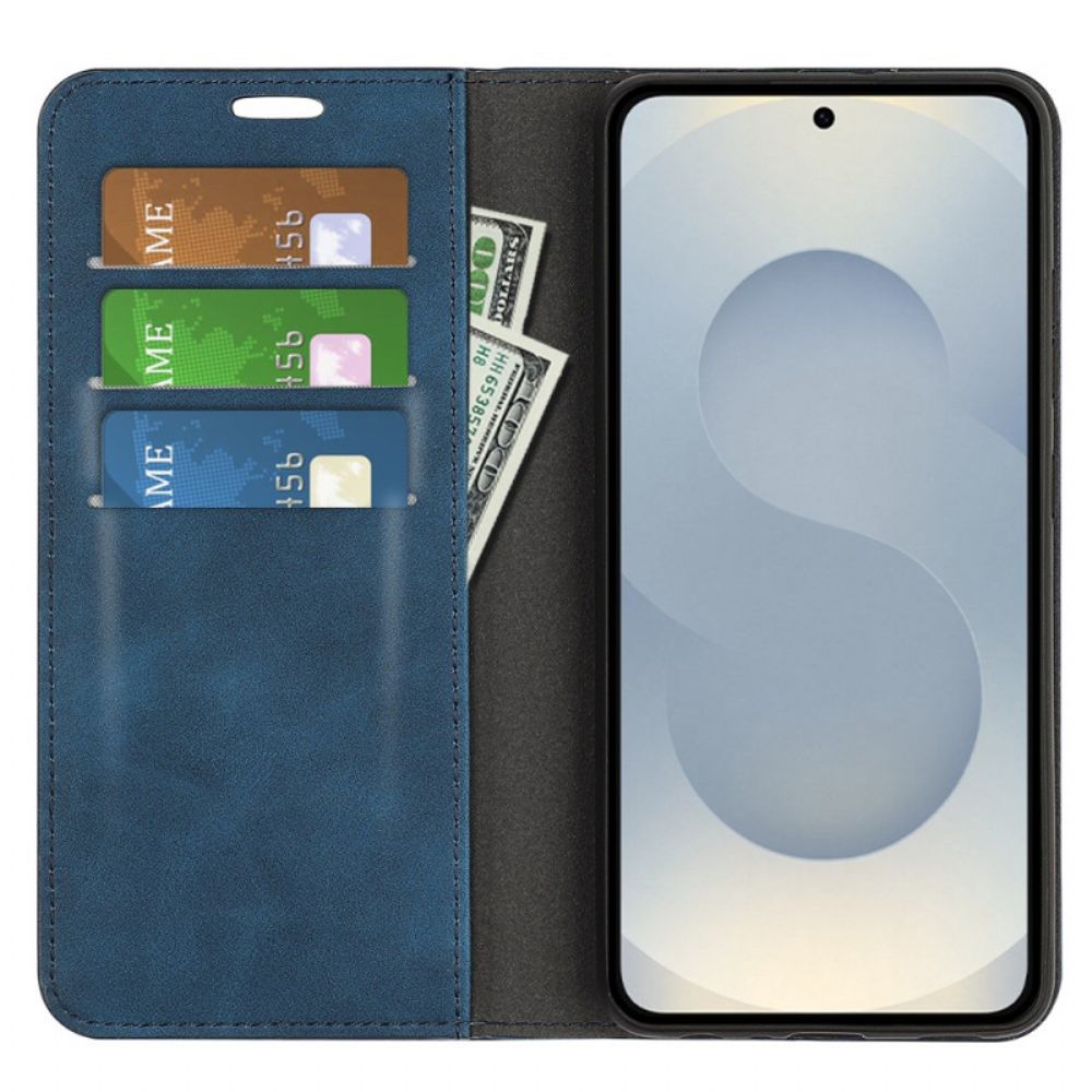 Folio-hoesje Voor Samsung Galaxy S25 5g Edge Lederen Stijl