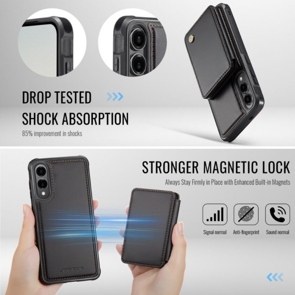 Hoesje Samsung Galaxy S25 5g Edge Afneembare Jeehood Magnetische Kaarthouder