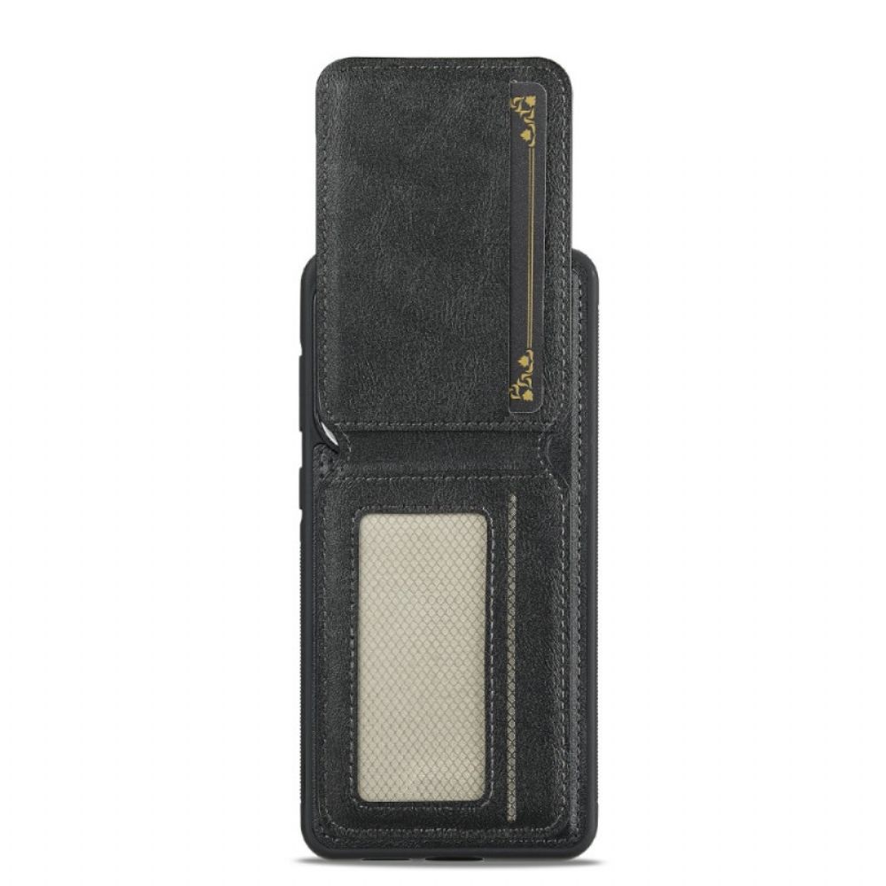 Hoesje Samsung Galaxy S25 5g Edge Afneembare Magnetische Kaarthouder Bescherming Hoesje