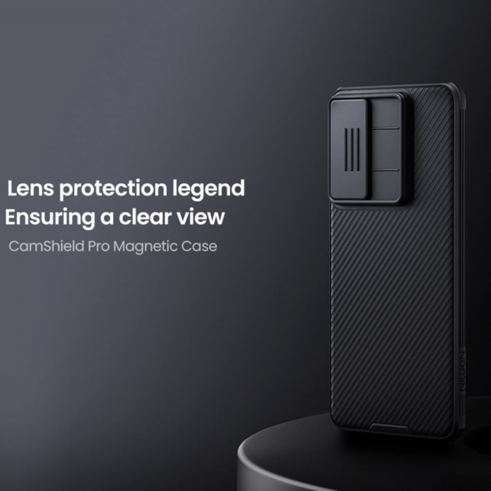 Hoesje Samsung Galaxy S25 5g Edge Camshield Pro Met Schuifbare Cameracover Nillkin