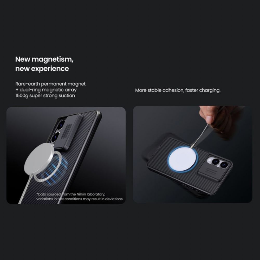 Hoesje Samsung Galaxy S25 5g Edge Camshield Pro Met Schuifbare Cameracover Nillkin