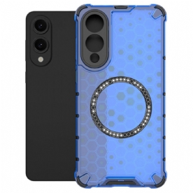 Hoesje Samsung Galaxy S25 5g Edge Compatibel Met Magsafe Honeycomb Bescherming Hoesje