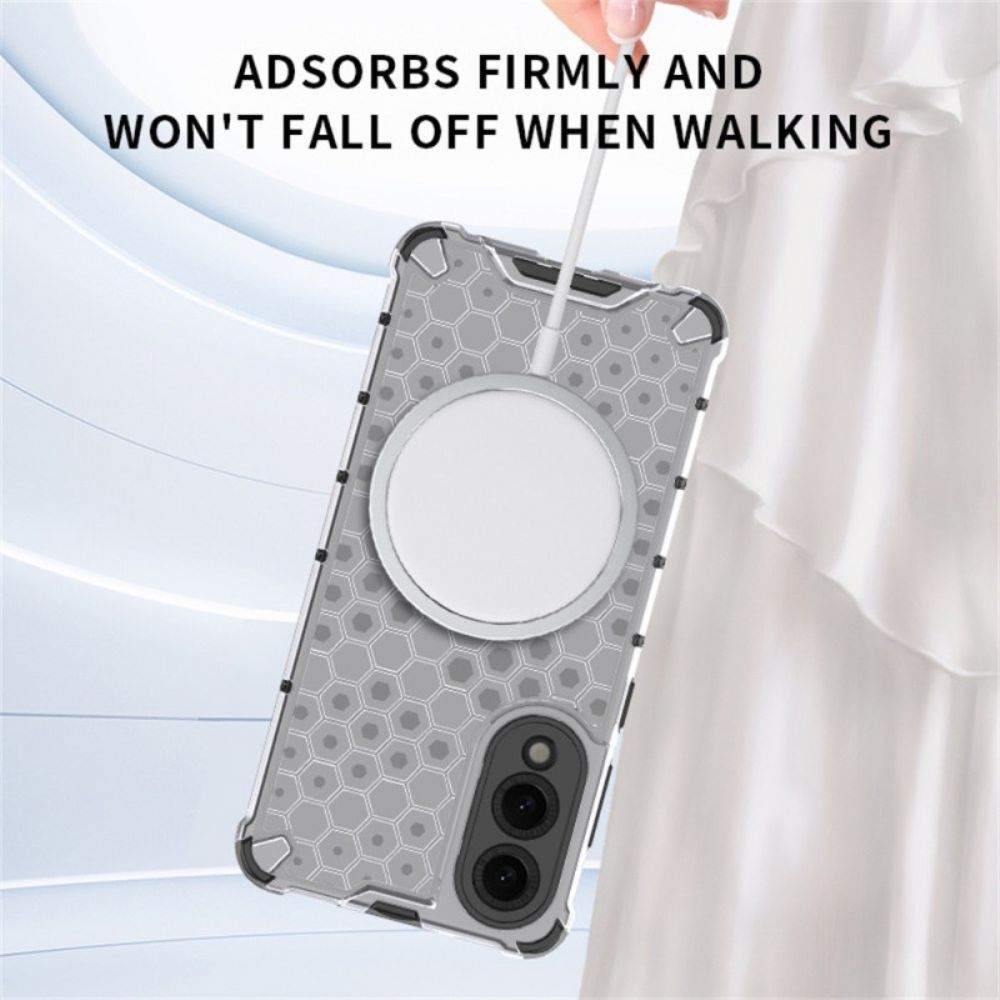 Hoesje Samsung Galaxy S25 5g Edge Compatibel Met Magsafe Honeycomb Bescherming Hoesje