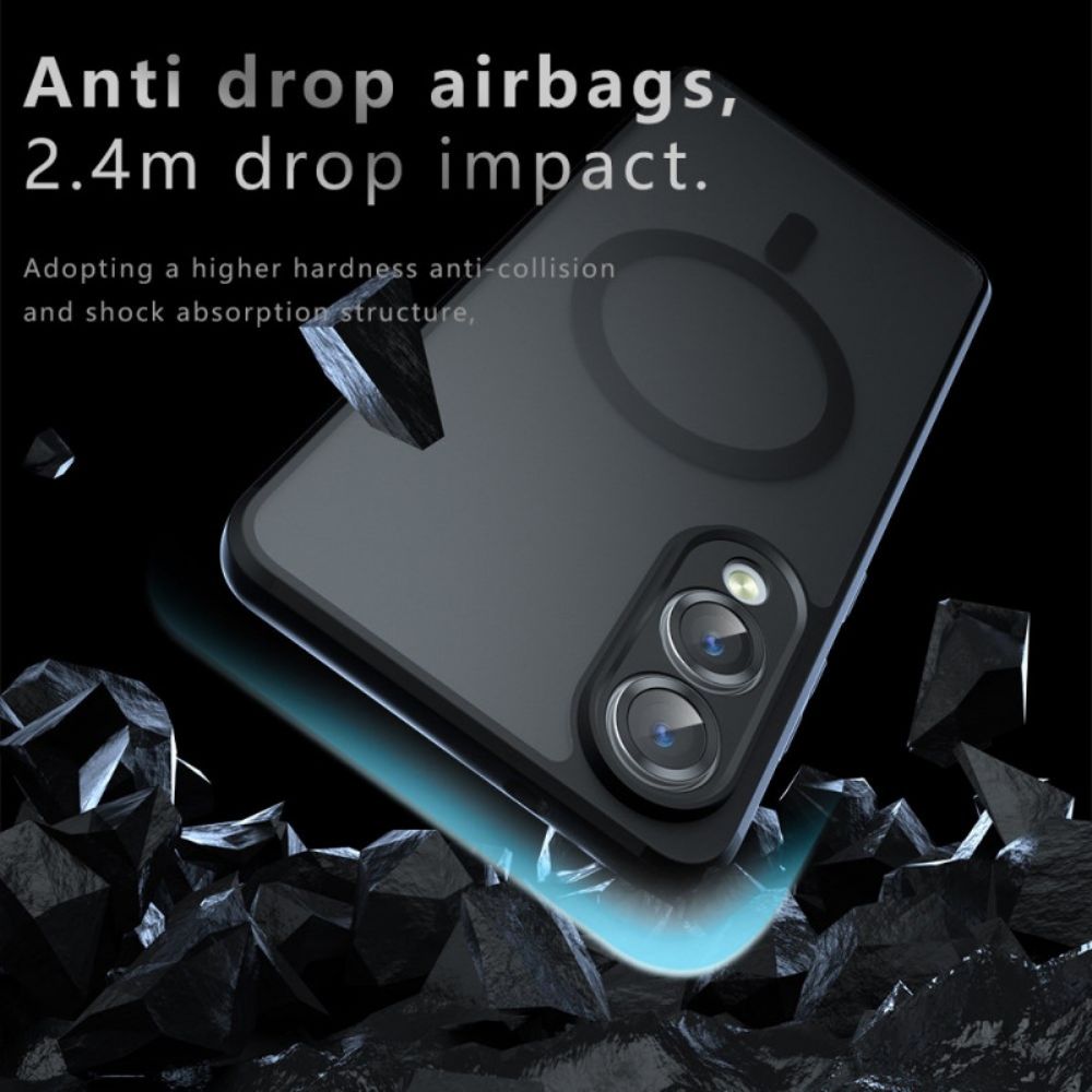 Hoesje Samsung Galaxy S25 5g Edge Compatibel Met Magsafe Mate Bescherming Hoesje