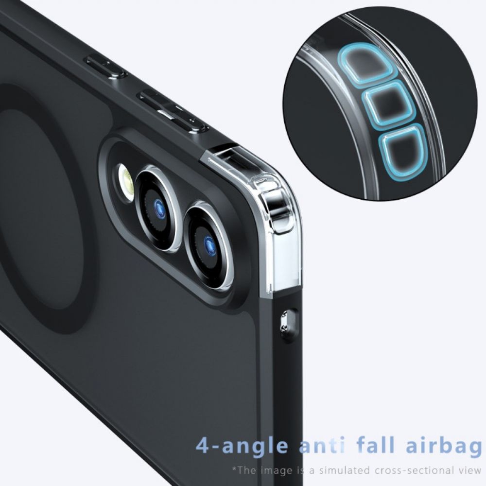 Hoesje Samsung Galaxy S25 5g Edge Compatibel Met Magsafe Mate Bescherming Hoesje