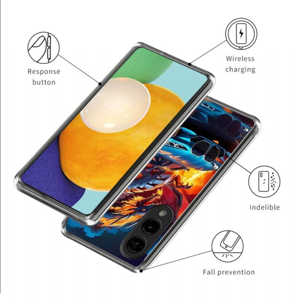 Hoesje Samsung Galaxy S25 5g Edge Draken Sportwagen