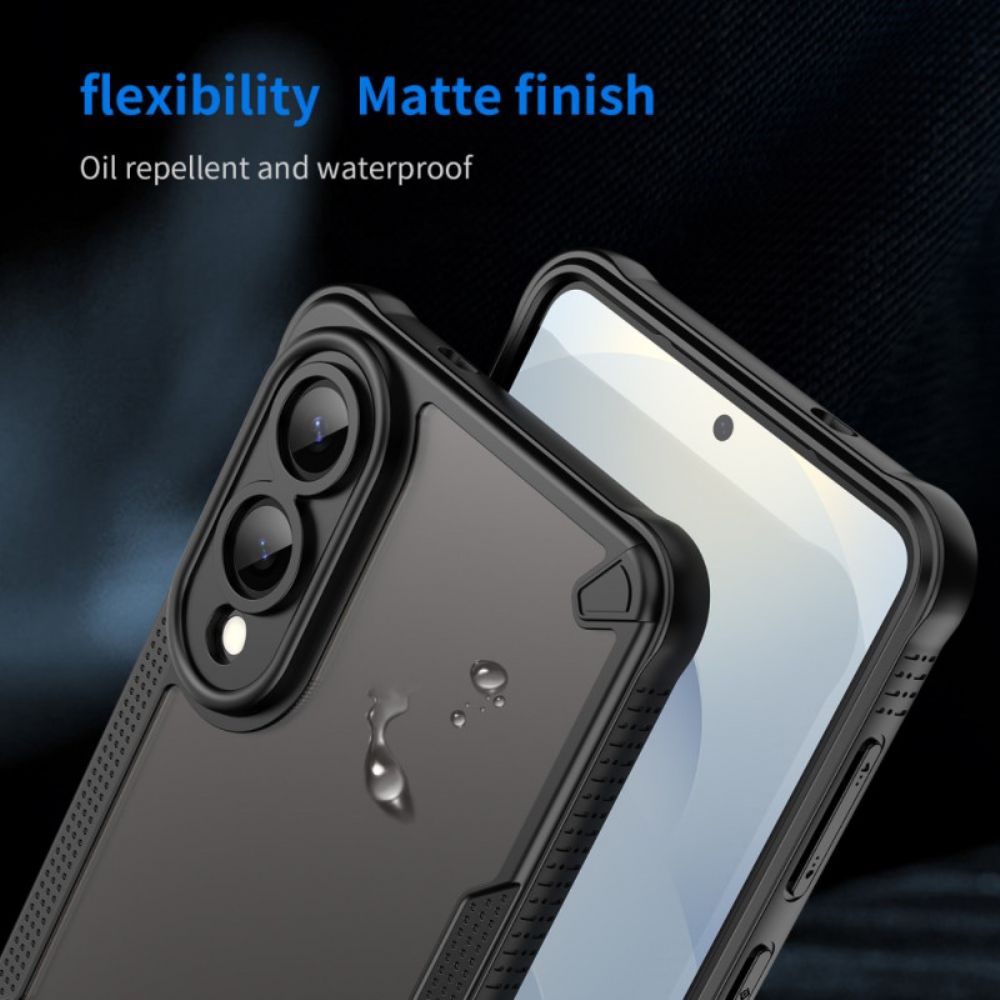 Hoesje Samsung Galaxy S25 5g Edge Geborsteld Doorschijnend