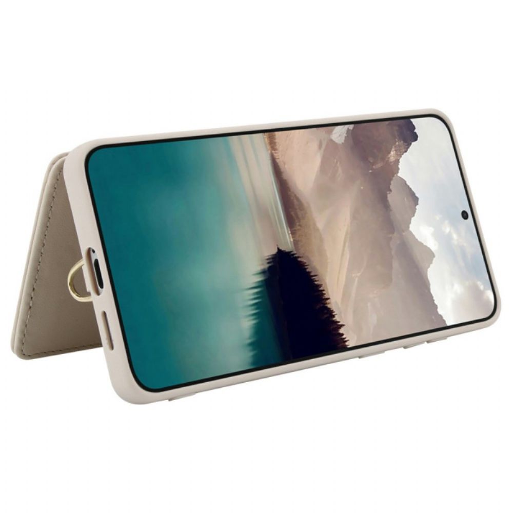 Hoesje Samsung Galaxy S25 5g Edge Kaarthouder Met Bloemenmotief Bescherming Hoesje