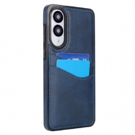 Hoesje Samsung Galaxy S25 5g Edge Leerlook Met Kaart Houder