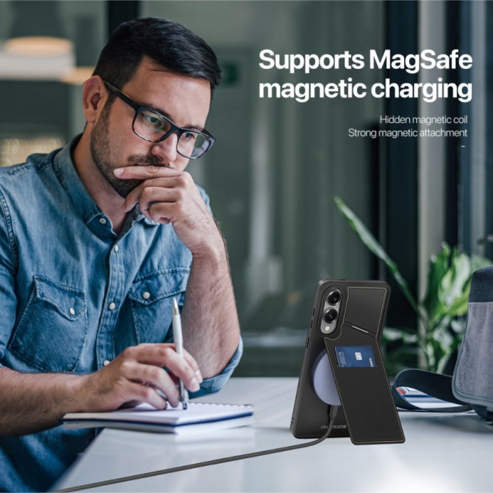 Hoesje Samsung Galaxy S25 5g Edge Magnetisch Met Kaarthouder Bescherming Hoesje